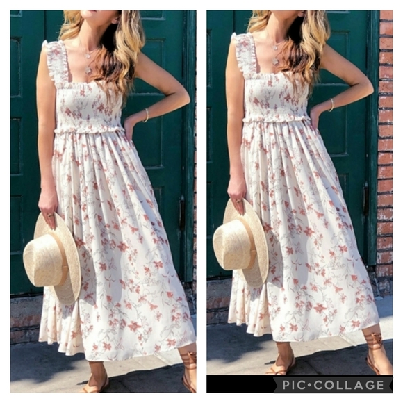 Jacqui E Dresses Jacquie The Label Feminine Ivory Maxi Dress Poshmark